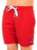 Superdry Short de Baño (Rojo)
