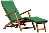 from Scancom UK Ltd Chichester Outdoor Steamer chair - with durable Weather-tex cushion and FSC certifed Eucalyptus Wood Model 2155300001