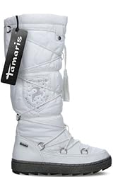 Tamaris 26608-29 Damen Stiefel Lederimitat/Mesh, Weiß, Größe 40