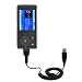 Coiled Power Hot Sync and Charge USB Data Cable w/ Tip Exchange for the Insignia NS-DV2G - Gomadic Brand