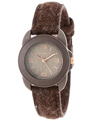 Sprout Unisex ST/1055BNBN Bamboo Dial Brown Wool Felt Strap Watch