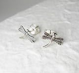 Sterling Silver Dragonfly Post Earrings