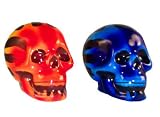 Flaming Skull Set of Salt and Pepper Shakers