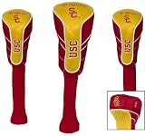 NCAA USC Trojans Golf Set of Three Nylon Headcovers