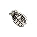 Silver Star "Grenade" Chrome Metal Belt Buckle
