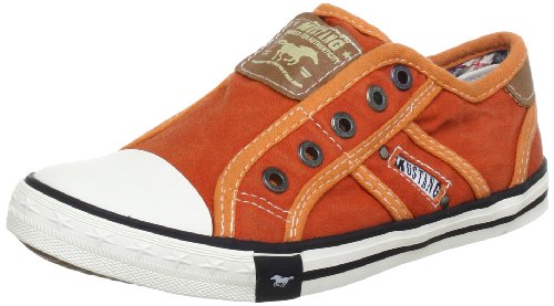 Mustang 5803-405-61, Chaussures basses mixte enfant - Orange (Orange 61), 36 EU