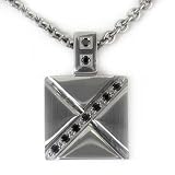 MEN'S BA-TSU (��󥺥Х�)  ���ƥ�쥹 �ͥå��쥹  �֥�å������� �إå�20�ߥ�x8�ߥ� ��� MNZA0002A