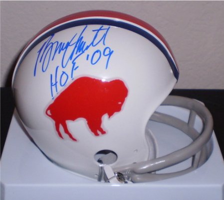 BRUCE SMITH SIGNED AUTOGRAPHED BUFFALO BILLS MINI HELMET W/ HOLOGRAM + COA