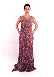 Keyhole Lace Illusion Mermaid Cap Sleeves  Dress