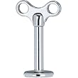 16 Gauge 8mm Steel Winding Key Top Labret Monroe