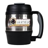 NFL Washington Redskins 52-Ounce Stainless Steel Macho Travel Mug with Bottle Opener