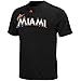 MLB Majestic Giancarlo Stanton Miami Marlins #27 Player T-Shirt - Black