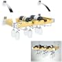 Concept Housewares WR-40526 Natural Wine Bottle and Glass Rack 6-bottle
