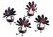 Tag Sitting Turkey Metal Tealight Candle Holder, Set of 12