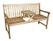 Merry Garden Garden Bench with Pop-Up Center Table