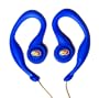 University of Kansas SportClip Earphones with Wind Up Storage Case for MP3, CD, DVD Players, Blue