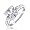 Bling Jewelry Sterling Silver 2.9 ct Princess Cut CZ Engagement Ring - Size 7