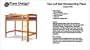 Classic Twin Loft / Bunk Bed Furniture Woodworking Project Plans - Design #11203