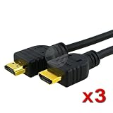 Buy 3 PACK 3-foot HDMI CABLE for SONY BRAVIA LCD HD TV HDTV DVD