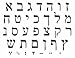 Hebrew Alphabet Rubber Stamps, Unmounted Sheet