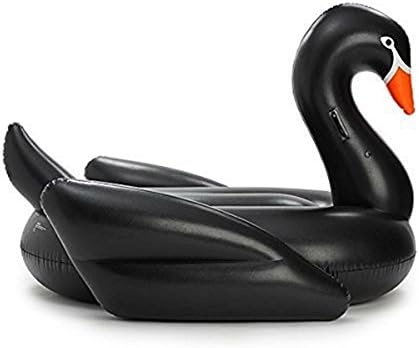 Giant Inflatable Swan Pool Float 76"(190cm) - Black
