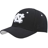 Zephyr North Carolina Tar Heels Black and White Fitted Hat