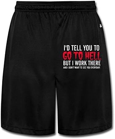 Fleece Sweatpants Work Is Hell Male Short Strollers