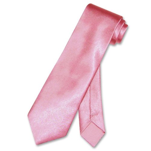 BOY'S NeckTie Solid DUST CORAL PINK Color Youth Neck Tie