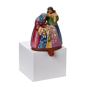 Jim Shore Heartwood Creek Holy Family Christmas Stocking Holder, 5-1/2-Inch