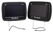 Universal Pair of Tview T110pl-black Headrests with 11.2 Inch Car Monitors