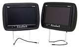 Universal Pair of Tview T110pl-black Headrests with 11.2 Inch Car Monitors