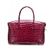 Micro Women's Genuine Nile Belly Skin Handbag Red