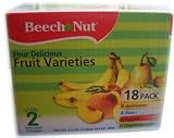 Beech Nut Baby Food Fruit Varieties Stage 2 -18 Pack 4 oz
