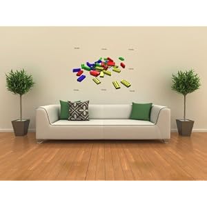 3D Illustration of Lego Blocks 