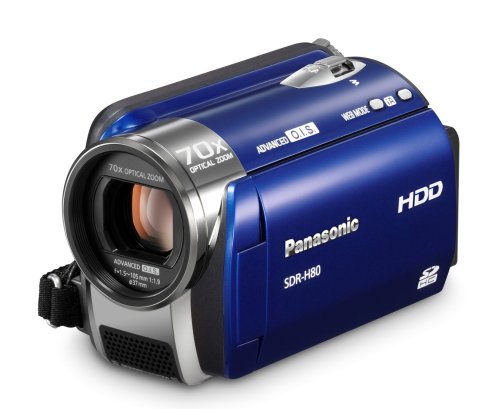 Panasonic SDR-H80 SD and HDD Camcorder (Blue)