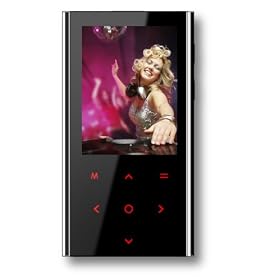 Coby 4 GB Flash MP3 Player with 2.4-Inch Color LCD, FM and Touch Pad Control (Black)