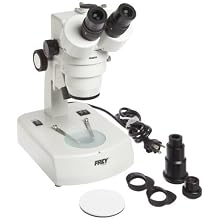 Frey Scientific Advanced Zoom Stereo Microscope, Trinocular Head, 10-40X Magnification