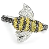 nOir Novelty Bee Ring, Size 7