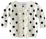 Hartstrings Baby-Girls Newborn Printed Dot Cardigan Sweater