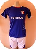 FRANCE SOCCER KIDS SET JERSEY & SHORT SIZE 12 .NEW
