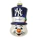 MLB Blown Glass Snowman Top Hat Ornament - New York Yankees