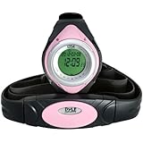 Pyle Sports PHRM38PN Heart Rate Monitor Watch with Minimum, Average Heart Rate, Calories, Target Zones, Pink