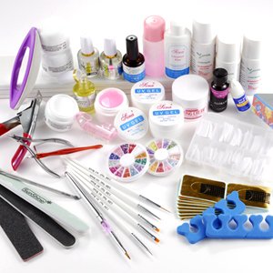 35tlg UV Farbe Gel & Acryl Nail Art XXXL Set Nagelstudio Puder/Topcoat/ UV Gel Preisvergleich