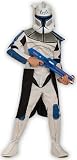 from Star Wars Clone Wars Star Wars Clone Wars Clone Trooper Captain Rex Fancy Dress Costume for Boys age 3 4