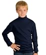 Youth Interlock Knit Mock Turtleneck