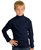 Youth Interlock Knit Mock Turtleneck