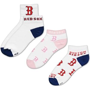 Click to buy Boston Red Sox Logo Merchandise: Red Sox Women's 3-Pair Sock Pack from Amazon!