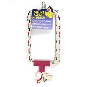 Booda Deluxe Swing N-Feet Perch for Birds