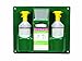 Heathrow Scientific HD1020B Personal Eyewash Station with Two 32 ounces Bottle, 355mm Width x 425mm Height x 105mm Depth