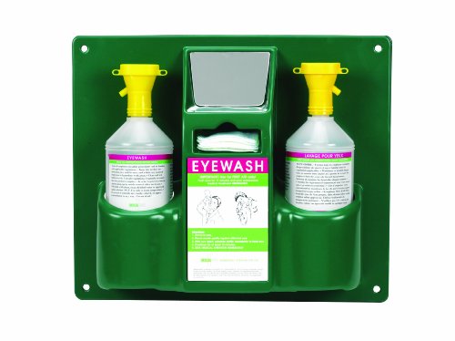 Heathrow Scientific HD1020B Personal Eyewash Station with Two 32 ounces Bottle, 355mm Width x 425mm Height x 105mm Depth On Sale